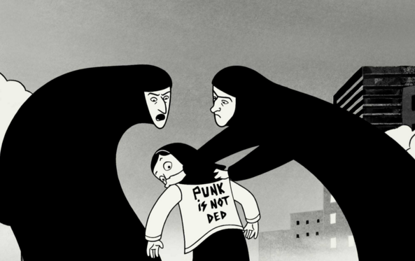 The State started controlling what people were wearing after the Revolution – Persepolis by Marjane Satrapi